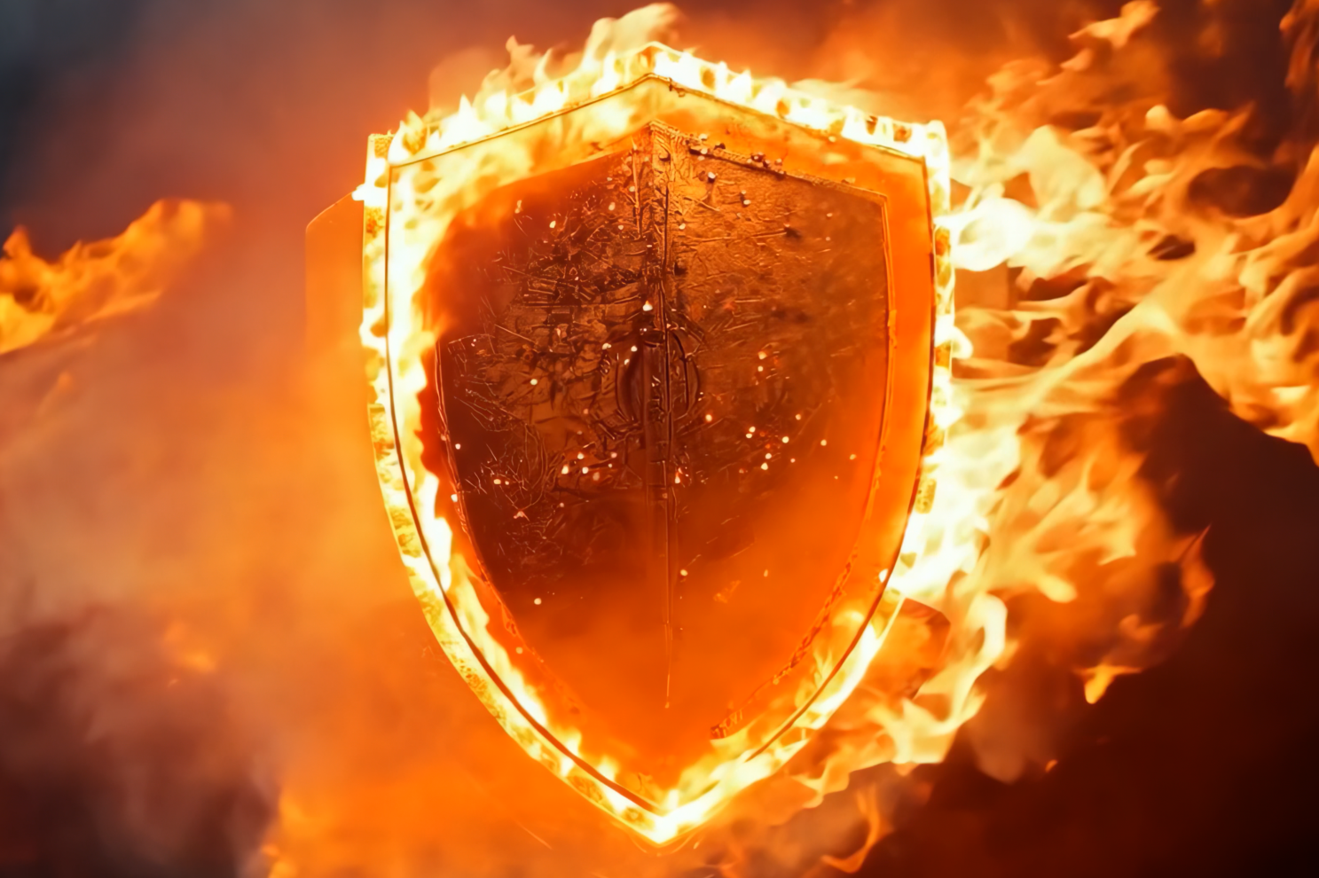 Flaming Shield